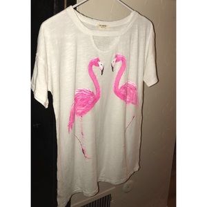 Flamingo Graphic Tee Shirt
